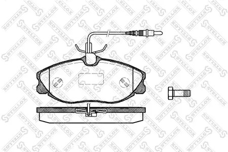 615 004B-SX STELLOX Тормозные колодки